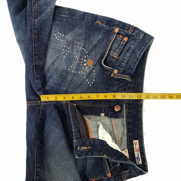 Seven7 Sz 18 Flower Studded Straight Leg (B) - Picture 12 of 12